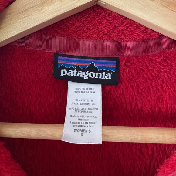 PATAGONIA Re-Tool Snap-T Fleece Pullover Scarlett Red | Size S - Picture 3 of 5